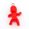 Opaque Plastic Pendants KY-WH0024-12B-2