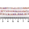 Electroplate Glass Beads Strands GLAA-Q105-02C-4