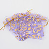 Heart Printed Organza Bags OP-R022-10x12-05-2
