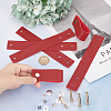 Imitation Leather Cabinet Handle Pull Knob DIY-WH0258-80D-3