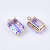 Transparent Glass Pendants X-GLAA-T007-20B-2