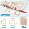 Alloy Knitting Stitch Marker Rings FIND-WH0036-89G-2