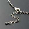 304 Stainless Steel Rolo Chain Necklaces NJEW-JN03543-5