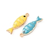 304 Stainless Steel Enamel Pendants X-STAS-K303-09KCG-2