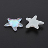 Translucent Electroplated Glass Cabochons EGLA-T026-004-4