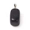 Natural Dyed & Heated Black Agate Pendants G-k302-B16-2