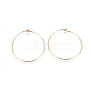 304 Stainless Steel Hoop Earrings Findings STAS-F227-54E-G-1