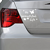 4Pcs 4 Styles Square PET Waterproof Self-adhesive Car Stickers DIY-GF0007-45B-7
