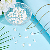 60Pcs 10 Styles Natural Freshwater Shell Pendants PALLOY-HY00106-2