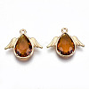 Faceted Glass Pendants X-GLAA-S191-001G-G-NR-2