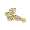 Brass Micro Pave Cubic Zirconia Pendants KK-P293-15G-2
