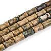 Natural Verdite Stone Beads Strands G-T140-90-4