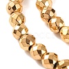Electroplated Synthetic Non-magnetic Hematite Beads Strands X-G-H027-B01-03-4