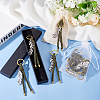 Polyester Cord First Communion Christening Keychain with Alloy Olive Branch for Baptism Favors Gift KEYC-AB00032-4