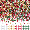 2000Pcs 2 Styles Imitation Pearl & Plating Acrylic Beads OACR-AR0001-32B-1