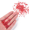 Transparent Colours Luster Glass Bugle Beads SEED-N005-001-A05-5