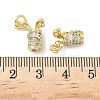 Brass Micro Pave Cubic Zirconia Pendants X-KK-Z120-29G-3