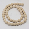 Natural Fossil Beads Strands X-G-D694-8mm-1