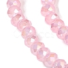 Baking Electroplate Glass Beads Strands X-DGLA-A039-J2MM-B15-3