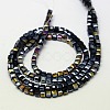 Electroplate Glass Bead Strands EGLA-J028-6x6mm-AB12-2