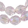 Electroplate Glass Beads X-GC885Y-6-1
