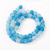 Natural Weathered Agate Beads Strands G-G589-8mm-14-5
