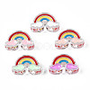 Transparent Acrylic Enamel Beads OACR-N130-026-1