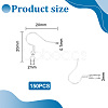 150Pcs 304 Stainless Steel Earring Hooks STAS-UN0058-82-3