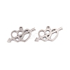 Non-Tarnish 5Pcs 201 Stainless Steel Pendants STAS-M056-03P-1