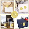 34 Sheets Self Adhesive Gold Foil Embossed Stickers DIY-WH0509-017-4