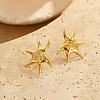 Vortex Spiral 304 Stainless Steel Stud Earrings EJEW-C169-02G-1