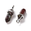 Natural Dragon Blood Pointed Pendants X-G-K329-48P-3