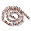 Transparent Electroplate Glass Beads Strands GLAA-Q099-C01-04-1-2
