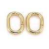 Brass Twister Clasps KK-F821-02G-2