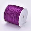 Round Nylon Satin Rattail Cord LS-NWIR-WH0009-15A-17-2
