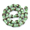 Handmade Gold Sand Lampwork Beads LAMP-T006-01G-2