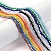 Faceted Rondelle Glass Beads Strands GLAA-I033-3mm-M-4