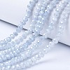 Electroplate Glass Beads Strands EGLA-A034-P6mm-A-2