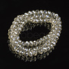 Electroplate Transparent Glass Beads Strands EGLA-A034-T2mm-Y06-2