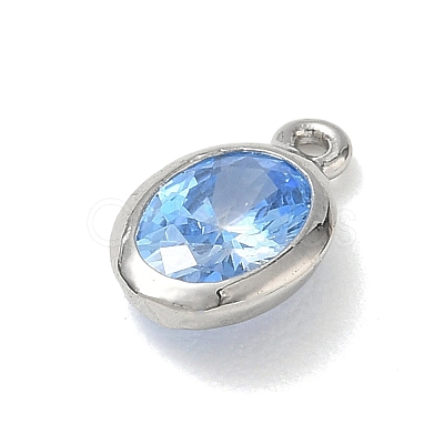 Brass Pave Cubic Zirconia Charms KK-CBA74BF-02P-1