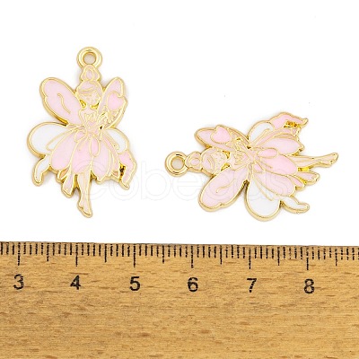 Rack Plating Alloy Enamel Pendants FIND-A040-08E-01G-1