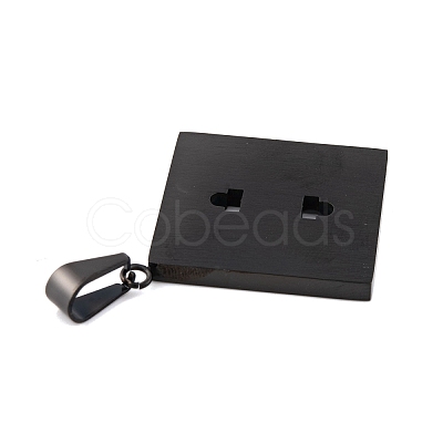 304 Stainless Steel Pendants STAS-K283-05EB-1