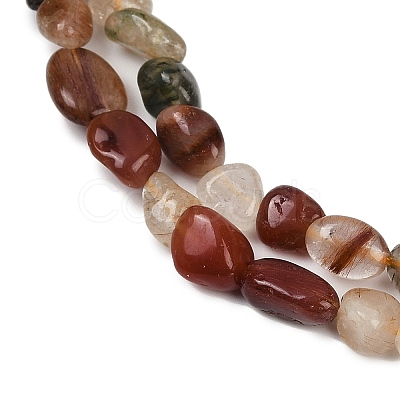 Natural Rutilated Quartz Beads Strands G-R445-6x8-38-01-1