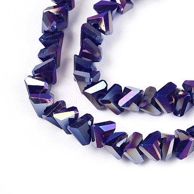 Electroplate Opaque Glass Beads Strands GLAA-N022-4mm-20-1