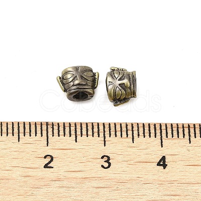 Tibetan Style Rack Plating Brass Bead KK-Q805-21AB-1