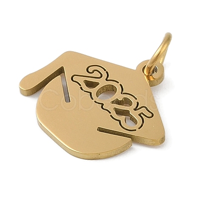 304 Stainless Steel Pendants STAS-L279-016G-1