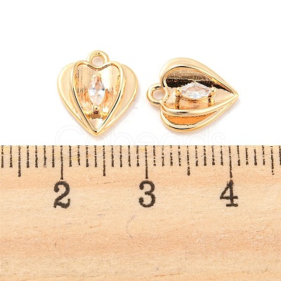 Clear Glass Charms KK-E090-25G-1