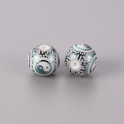 Electroplate Glass Beads LS-X-EGLA-Q123-012G-1