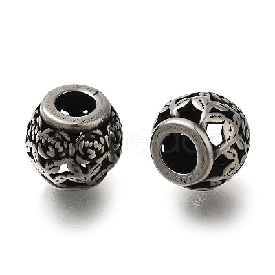 304 Stainless Steel European Beads STAS-D191-05M-AS-1