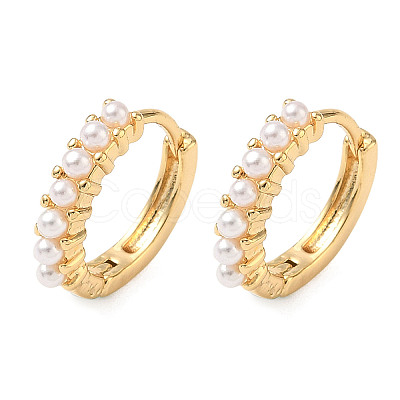 Brass Hoop Earrings EJEW-D337-14A-G-1